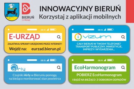 Innowacyjny Bieruń! Zachęcamy do korzystania z aplikacji mobilnych